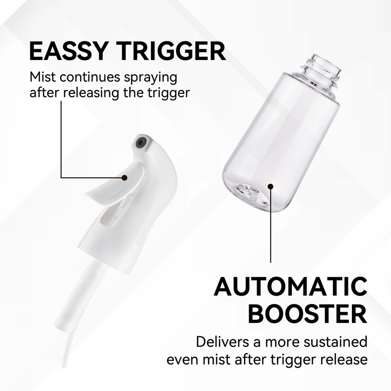 Zuhose Spray Bottle for Hair (6.8OZ /200ML) Continuous Ultra Fine