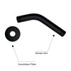1 Pcs 6IN Shower Arm with Flange, Wall Mounted Shower