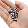Hordion 100Pcs M4-0.7mm Nylon Lock Nut, 304 Stainless Steel Nylon