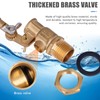 MUALROUS Messing-Schwimmerventil 1/2 Zoll Wasserschwimmer-Kugelhahn mit verstellbarem Arm, Viehwassertank Schwimmerventil