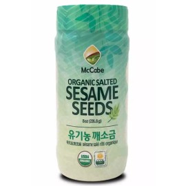McCabe ORGANIC Salted Sesame, 8oz, USDA & CCOF Organic Certified