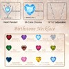 LAVUMO Heart Birthstone Necklace for Women Fine Jewelry 925 Sterling