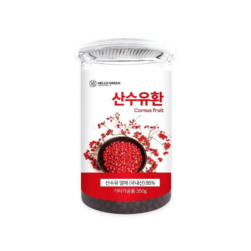 헬로우그린 Y7I2Y6B8 국산 구례 산수유환 350g(통) Hello Green Y7I2Y6B8 Domestic
