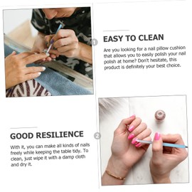 Beavorty Hand Rest Cushion for Nail Art Comfortable Portable Wrist Support Pillow Detachable Design for Manicure Salon Use Soft Convenient Nail Care Accessory for Beginners Professionals