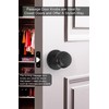 goldenwarm Black Passage Door Knobs, Matte Black Closet Door Knobs