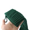 aoozleny Cable Knit Christmas Hanging Stockings Solid Color,2 PCS (Green)