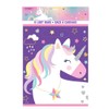 Unique 72506 Plastic Rainbow Unicorn Loot Bags, 8Ct