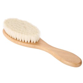 Wooden Hair Cleaning Brush,Soft Goat Hair Oil Head Brush Hairbrush,Hair Styling Carving Cleaning Brush for Men Women