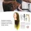 Gradient Wig Hair Mannequin Head Hairdressing Styling Training Braiding Doll
