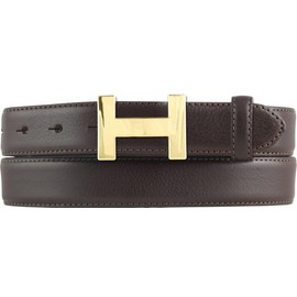 BELTINGER Hella High-Quality Women's Belt Made of Full Cowhide Leather 3.0 cm | Cambered Leather Belt Women's 30 mm | Women's Belt Made in Italy, Brown, Gold