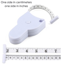 Portable Body Tape Measure Pack of 2 Automatic Retractable Soft Tape Measure 150 cm / 60 Inch Tape Measure for Sewing Measuring Tapes for Dressmaking, Fitness, Handwork, Clothing