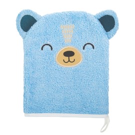 C.R. Gibson BMIT-24245 Cute Bear 100% Cotton Gender Neutral Baby Wash Cloth Bath Mitt, 6.625" W x 7.5" L, Multicolor