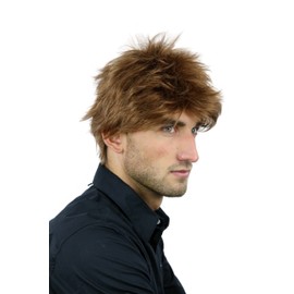 WIG ME UP - WL-2072A-18/30 Men Gents Quality Wig short wild teased youthful copper brown dark blond mix