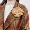 Dainty Fabric Rose Flower Large Brooch Lapel Pins Flower Brooches