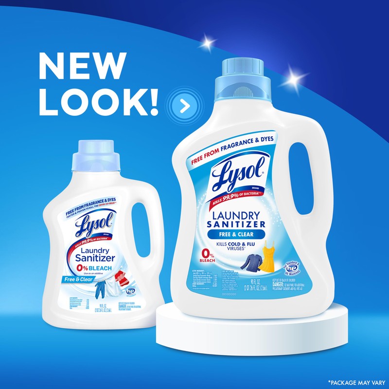 Lysol Laundry Sanitizer Additive, Free & Clear, Free from Fragrance