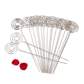 Yosoo 50Pcs Metal Wires Business Card Holder Memo Photo Picture Paper Note Clip Holder DIY Craft Home Office Supplies (Size : 1#)