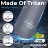 Nakii Filtered Water Bottle, Leakproof, BPA-Free, Motivational Markings, Travel, Everyday