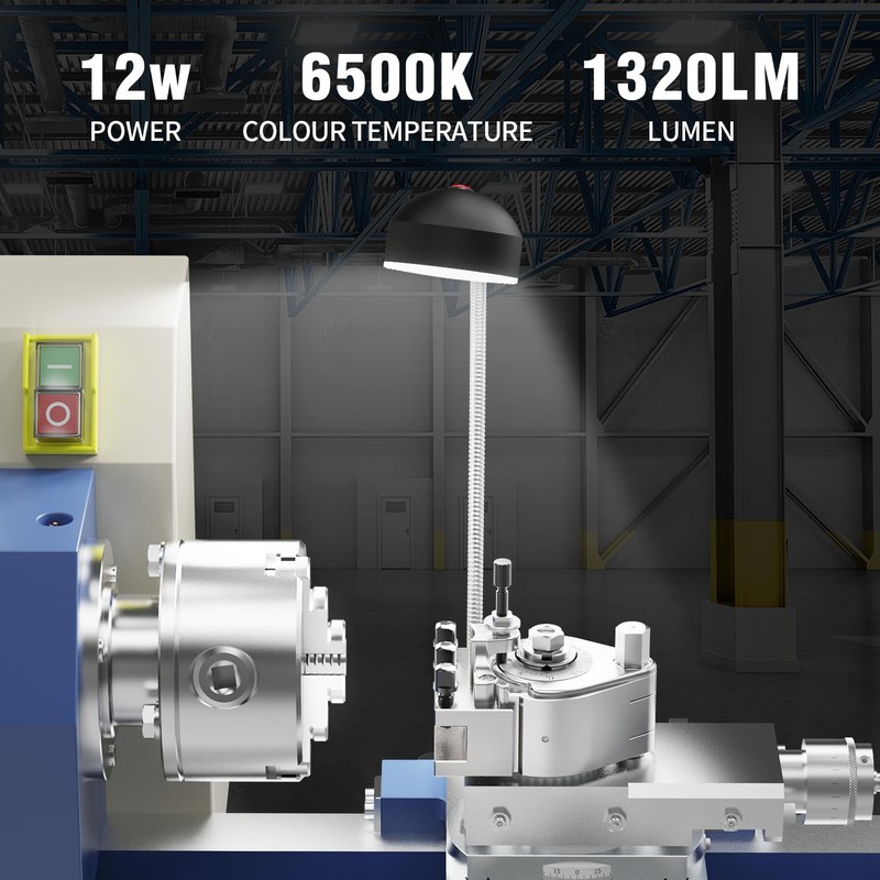 YouTeMei Clamp Work Light 12 W 1320 Lumen LED Machine