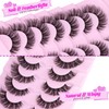 Mavphnee Eyelashes Natural Look Lashes Wispy D Curl False Eyelashes
