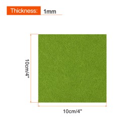 PATIKIL Soft Felt Sheets Fabric Craft Sheets for DIY Hobby Decoration Dark Green 10cm x 10cm 21pcs