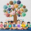 Pajean 84 Pcs Classroom Tree Bulletin Board Set Groovy Hippie