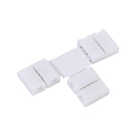 5 piezas 4 pines RGB LED tira de luz conector X/T forma 10mm adaptador sin soldadura para SMD 5050 tira de LED multicolor[Forma de T]