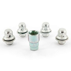 H&R Rim Lock Set M12 x 1.50 Flat Collar - 4 Rim Lock Nuts with Adapter