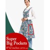 APRONNER Cozy Adjustable Cross Back Aprons for Women with Pockets