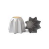 Decora Anodised Aluminium Pandoro Mould, Silver, 16 x 21 x