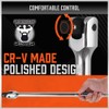HORUSDY 3-Piece Breaker Bar Set with 180° Rotatable Head, 1/4'',