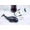 Qualy Bottle Opener, Plastic, Black, Approx. 13 x 4 x