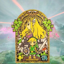 The Legend of Zelda Link Large Metal Badge Video Game Cartoon Panel Enamel Pin