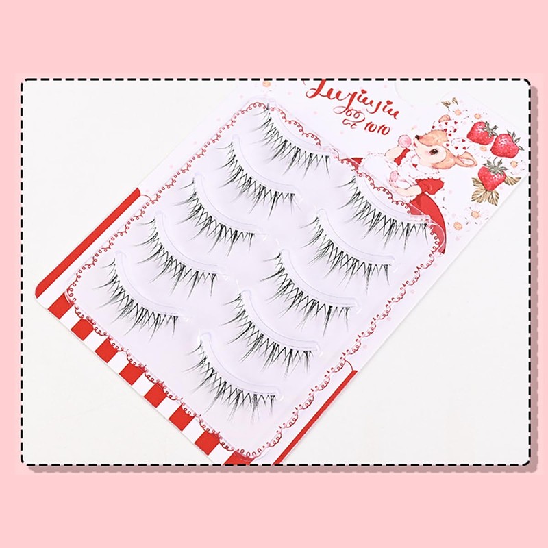 False Eyelashes, Natural, Transparent Axis, Handmade Popular, DIY at Home,