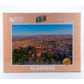 Alhambra 1000 Piece Jigsaw Puzzle, Signature Edition, Premium Quality Blue Board, Aerial City View