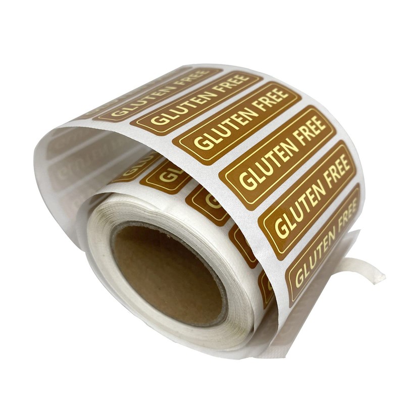 Gluten Free Labels,Food Allergies Warning Label Stickers for Food Package,2x0.5