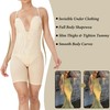SAYFUT Full Body Shapewear Mid Thigh Mesh strapless Bodysuit Top