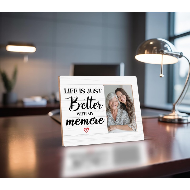 Memere Picture Frame,Gifts for Grandma,Life Is Better with My Memere
