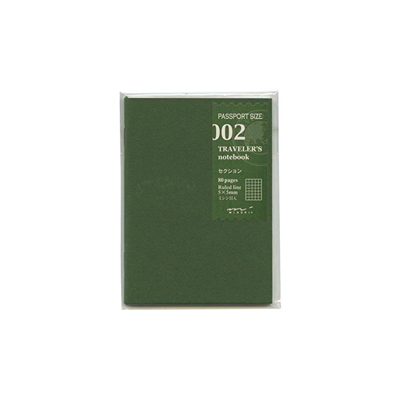 Midori Traveler's Notebook (Refill 002) Graph Passport Size by Midori