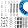 Globe String Light Suspension Kit, Outdoor Light Guide Wire, Vinyl