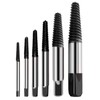 6Pcs/Set Screw Extractor Serrated Thread Square Head Broken Damaged Screw