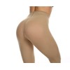 Frola Women's 80 Denier Soft Semi Opaque Solid Color Footed