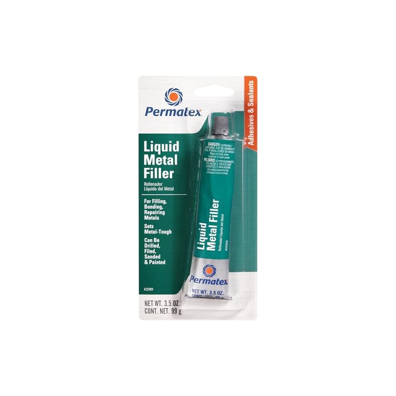 Permatex 25909 Liquid Metal Filler, 3.5 oz.