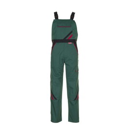 Planam 2335048 Size 48"Highline" Dungarees - Green/Black/Red