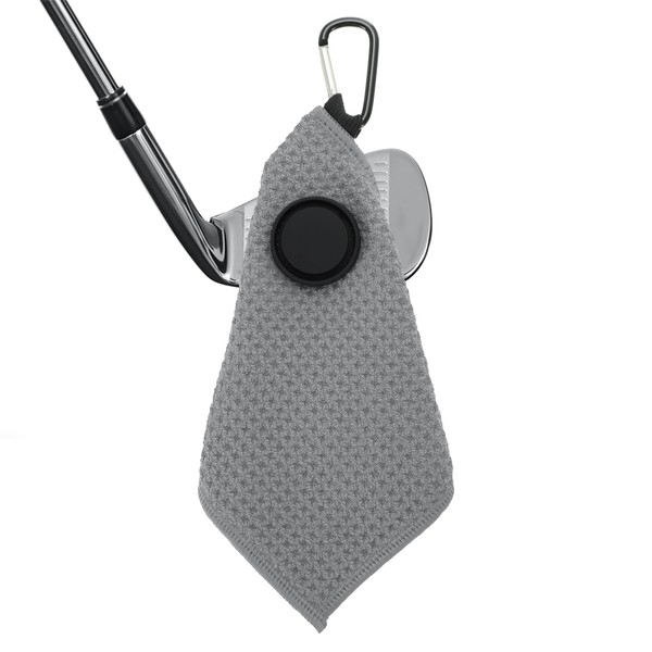 PATIKIL 5.5"x5.5" Magnetic Golf Towel with Wire Cleaning Cloth, Microfiber