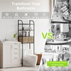 Zhongma 4-Tier Over The Toilet Storage with 2 Baskets, Metal