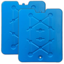 HAC24 Set of 2 XXL flat cooling elements, blue, ice packs, cool box, cooling pads, cool bag
