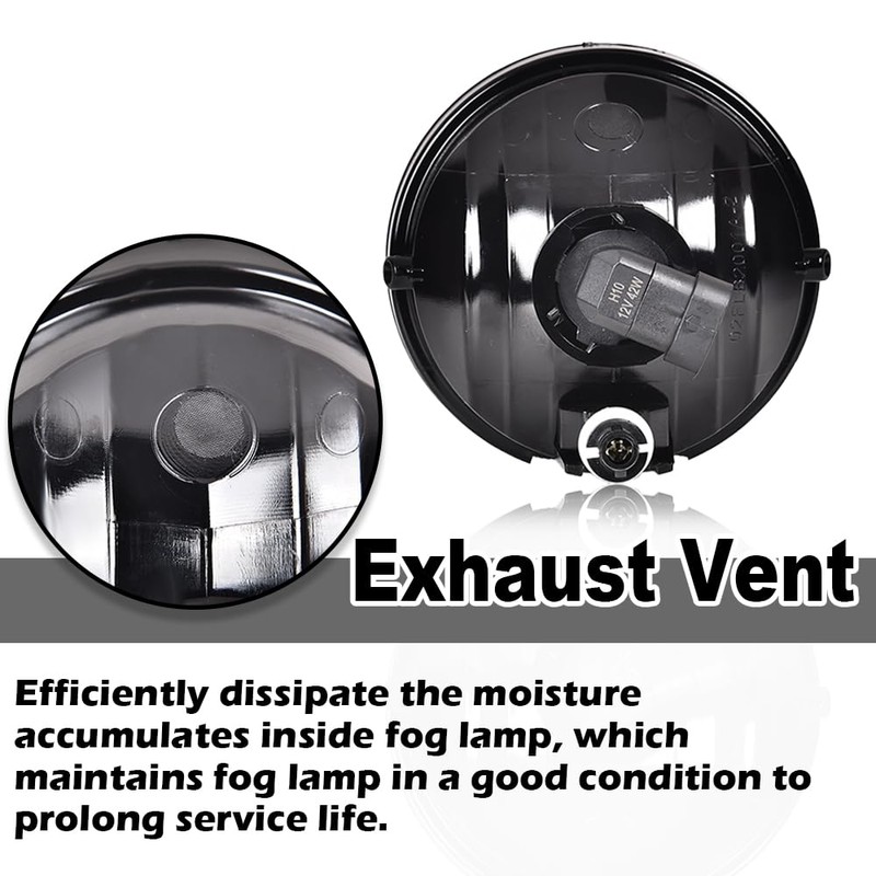 ALLGOOD Fog Lights w/Bulbs, Compatible with Toyota Tacoma 2005-2011/Sequoia 2008-2015/Tundra