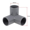 TOP-VIGOR 2Pcs 25mm 3 Way Elbow PVC Pipe Fitting, Tee
