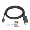 INF USB-C to DisplayPort (DP) Adapter 4K (1.8 m) Black
