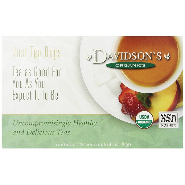 Davidson's Tea Herbal Peppermint and Spice, 100-Count Tea Bags